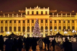 Weihnachtsmarkt in Wien am Schloss Schoenbrunn